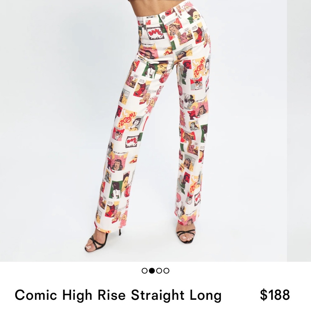 Comic high rise jeans
